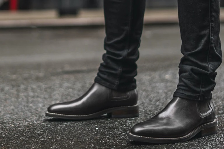 leather boots for men's