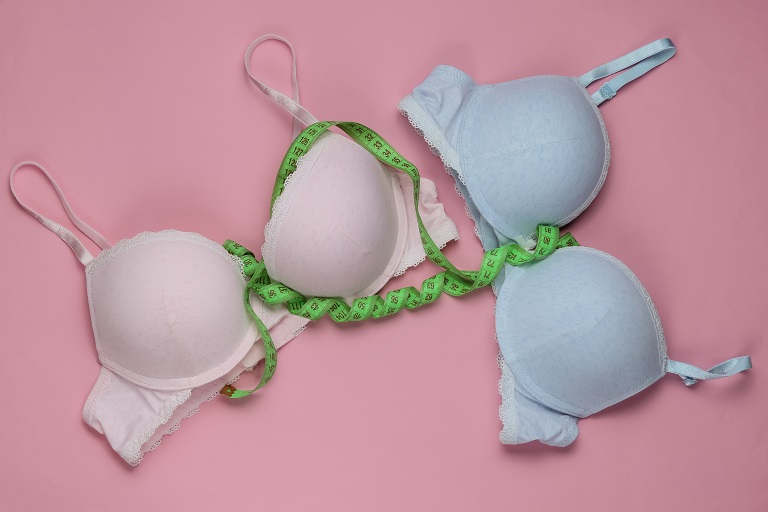 bras and measurement tape