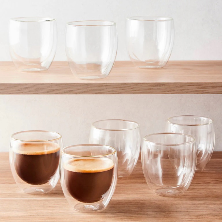 Maxwell and Williams Blend Double Wall Cup 250ml Set of 8